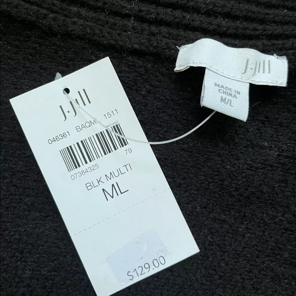 NWT J.Jill Drape Sweater Cardigan Sz M/L - Picture 5 of 6